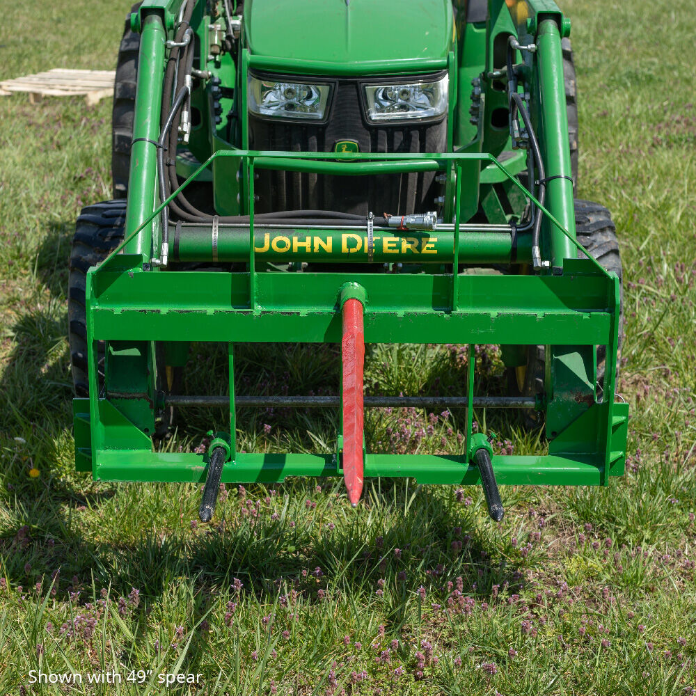 Standard Series USA Made Hay Frame Attachment, Fits John Deere Tractors | 32" Main Spear + 17.5" Stabilizers - view 4