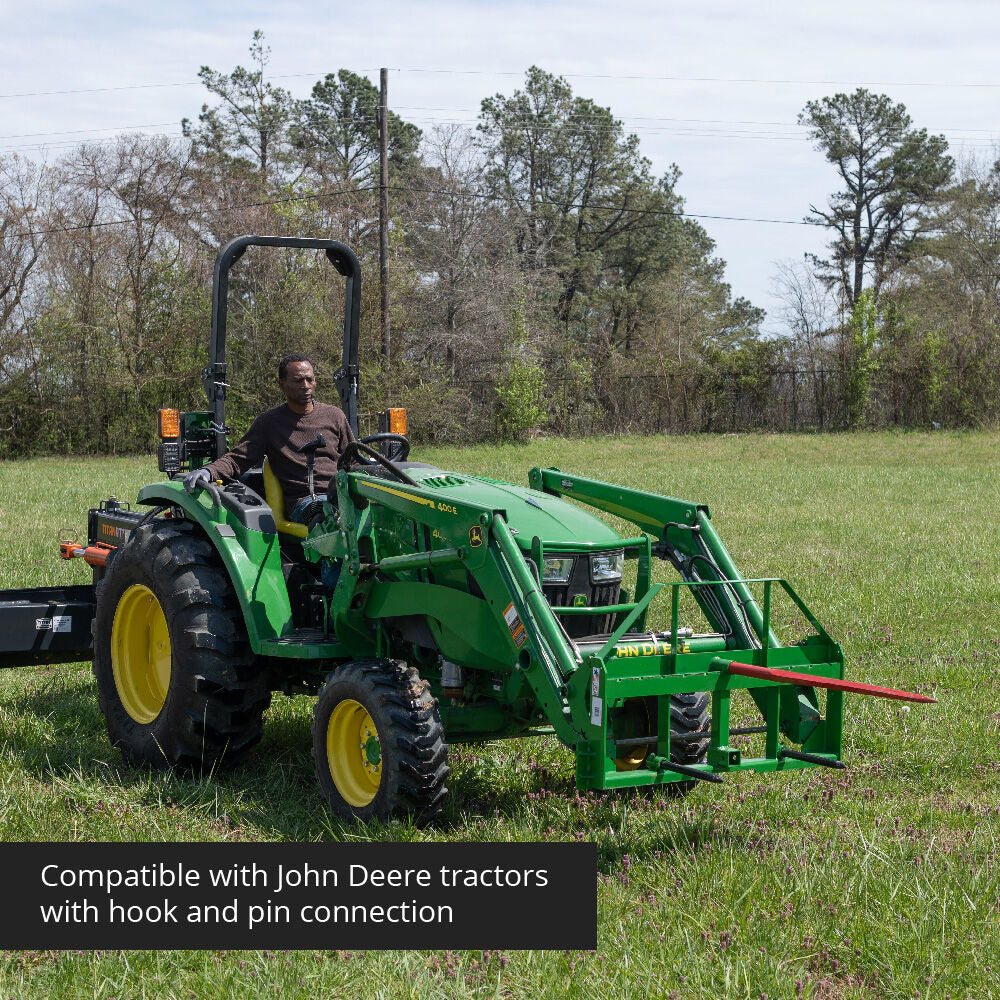 Standard Series USA Made Hay Frame Attachment, Fits John Deere Tractors | 49" Main Spear + 17.5" Stabilizers - view 27