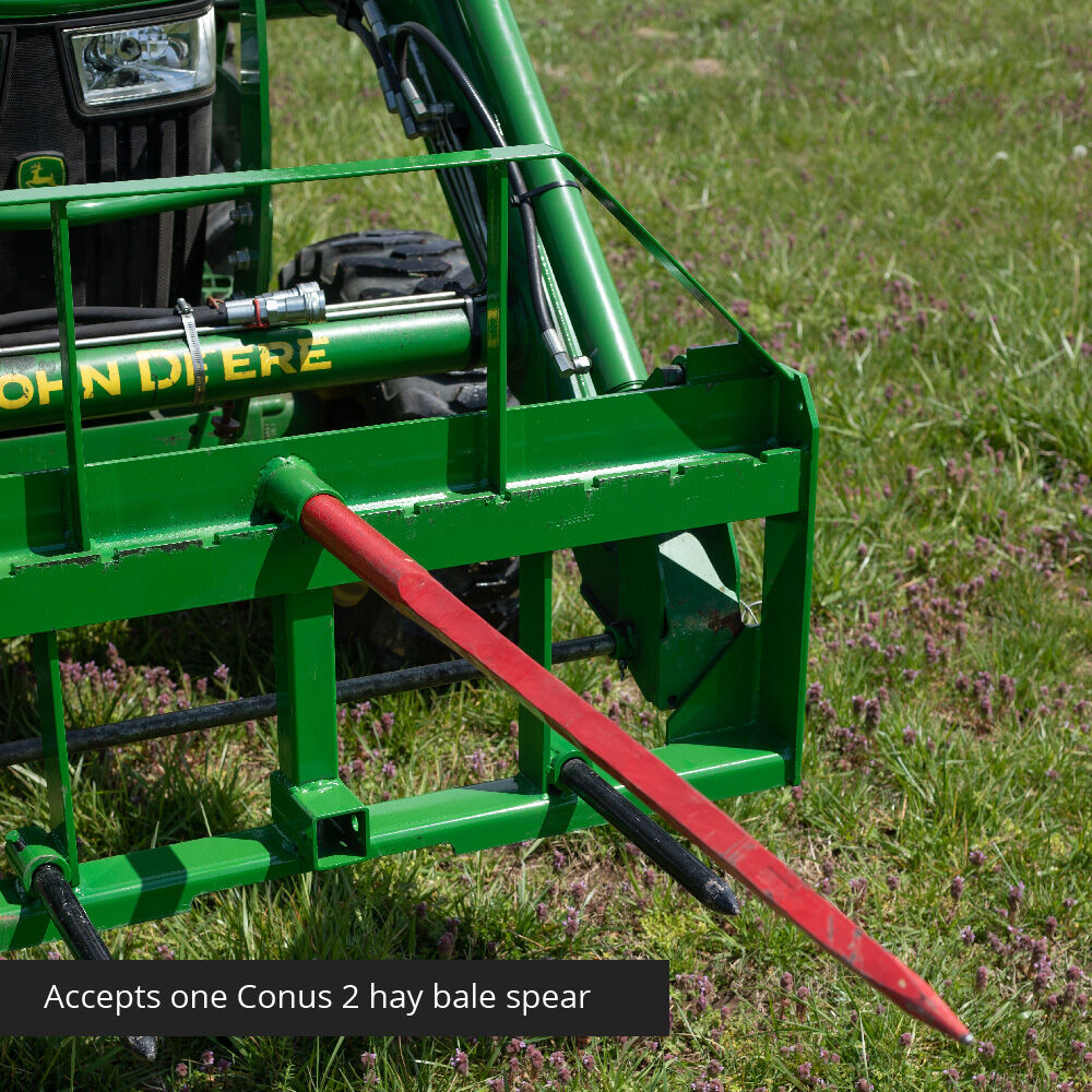 Standard Series USA Made Hay Frame Attachment, Fits John Deere Tractors | 49" Main Spear + 17.5" Stabilizers - view 29