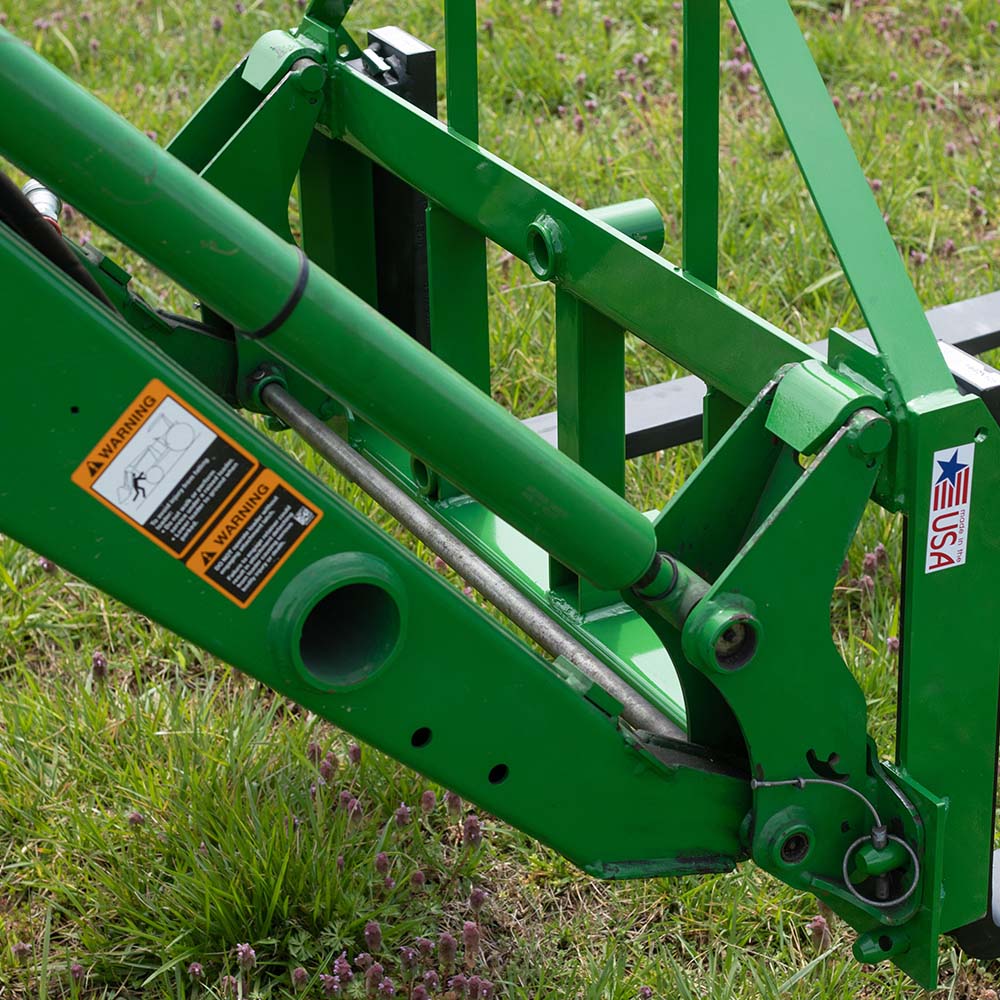 USA Made Standard Series Hay Frame Attachment, Fits John Deere | 49" Main Spear + 17.5" Stabilizers - view 39