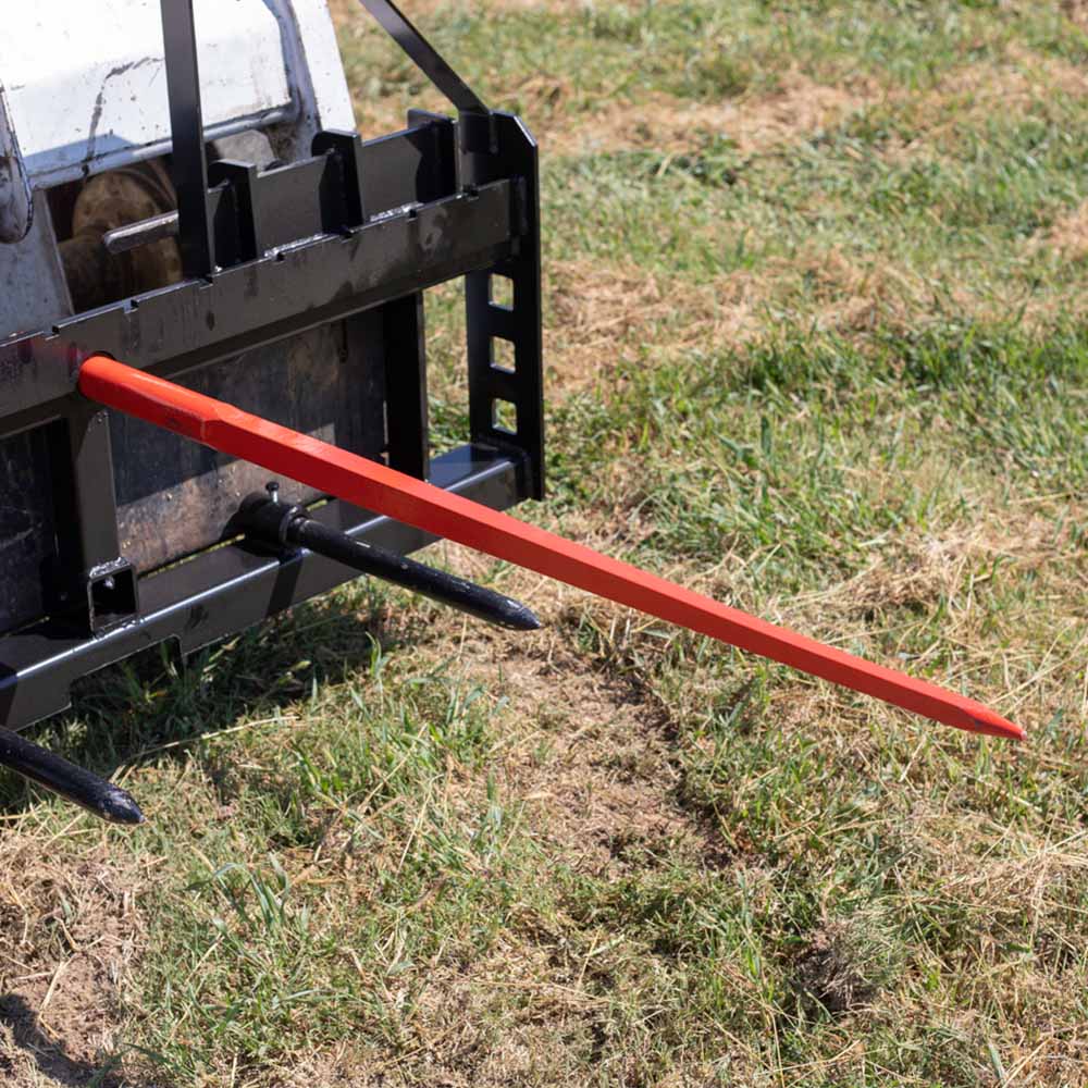 Standard Series Hay Frame Attachment - Hay Bale Spear Length: 32" Main Spear + 17.5" Stabilizers | 32" Main Spear + 17.5" Stabilizers