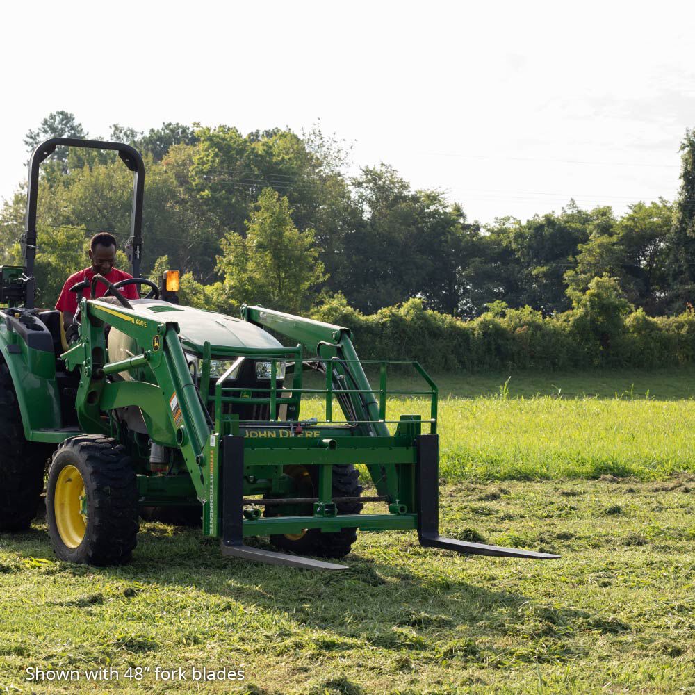 Pro Series Pallet Fork Frame Attachment, Fits John Deere Tractors | Frame + 36" Blades - view 2