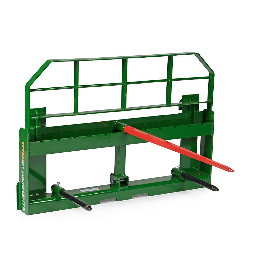 Pro Series Hay Frame Attachment, Fits John Deere Tractors | 32" Main Spear + 17.5" Stabilizers