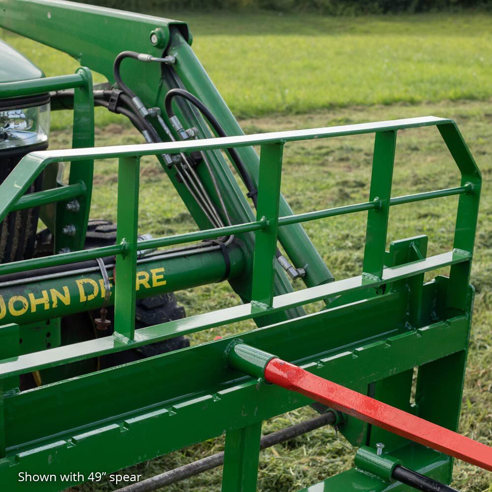 Pro Series Hay Frame Attachment, Fits John Deere Tractors | 32" Main Spear + 17.5" Stabilizers - view 4