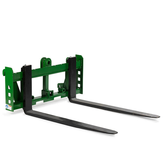 Economy Series Global Euro Pallet Fork Frame, Fits John Deere Tractors | Frame + 36" Blades view 1
