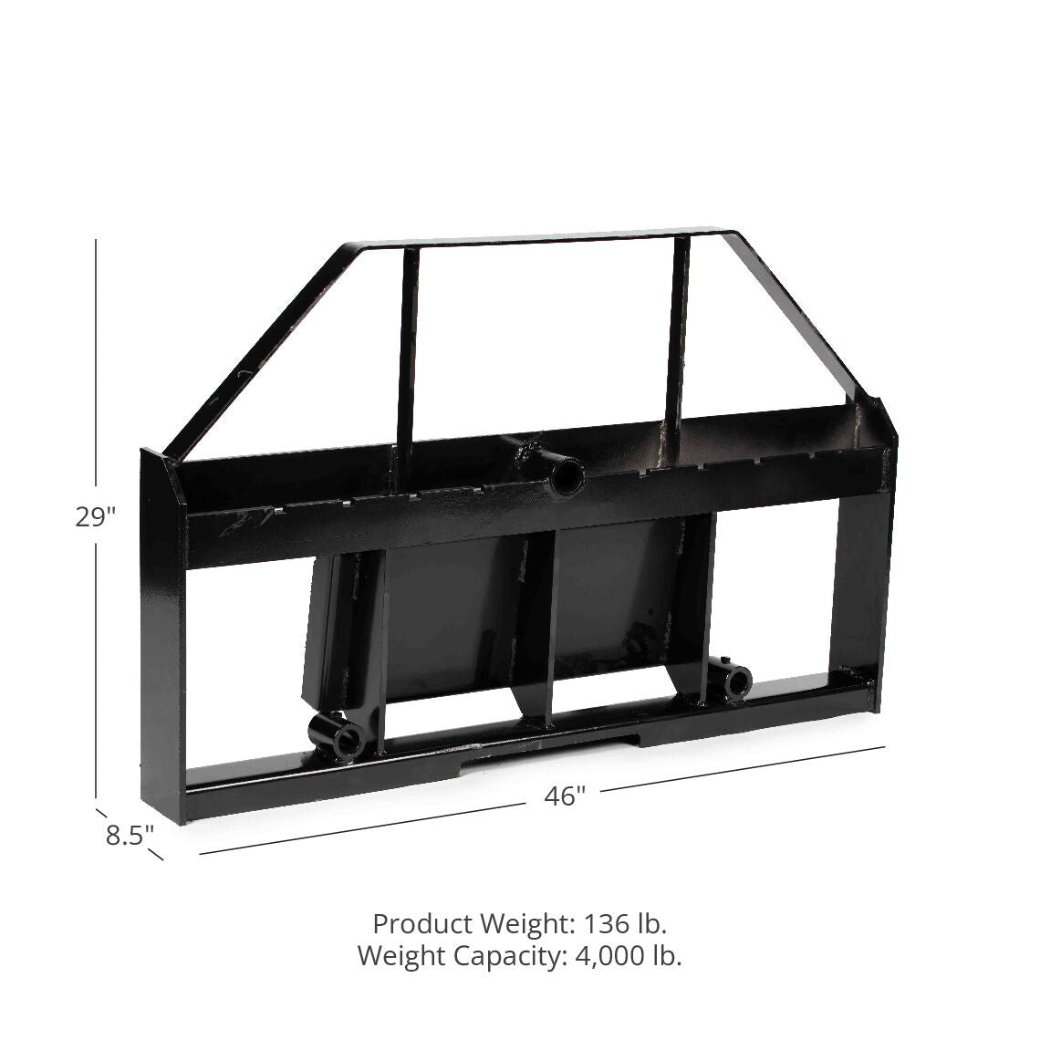 Mini Skid Steer Pallet Fork Frame Attachment, 4,000 LB Capacity | Frame Only - view 8