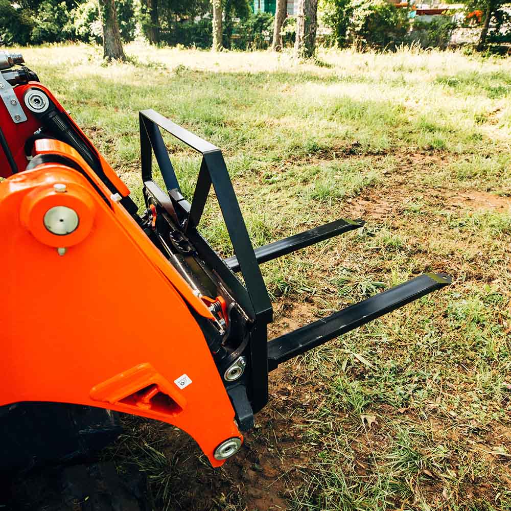 Pin-On Pallet Fork Attachment, 46" Hefty Fork Blades
