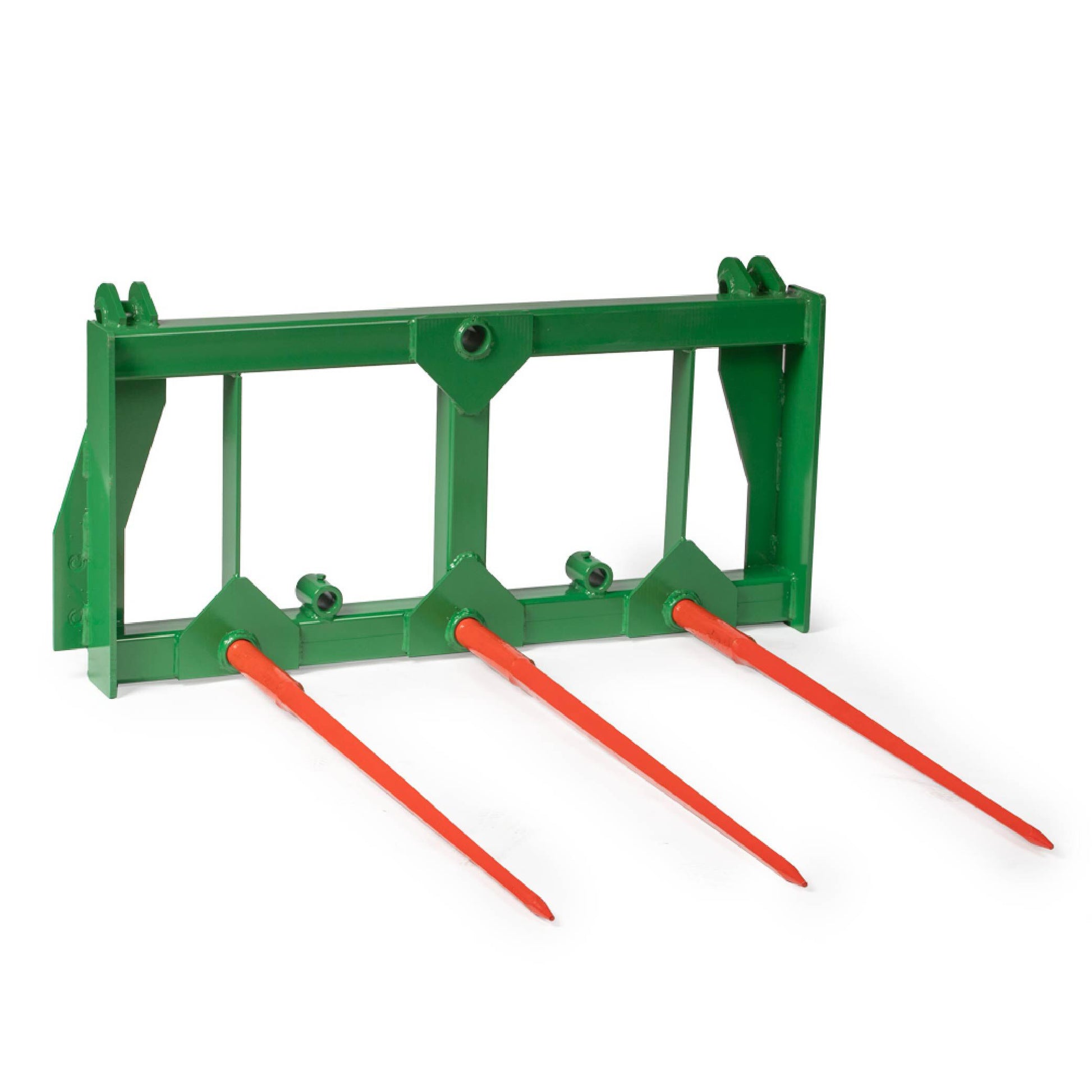 HD Hay Frame Fits John Deere Tractors - Number of Hay Spears: 3 - Hay Bale Spear Length: Frame + 49" Spear | 3 / Frame + 49" Spear