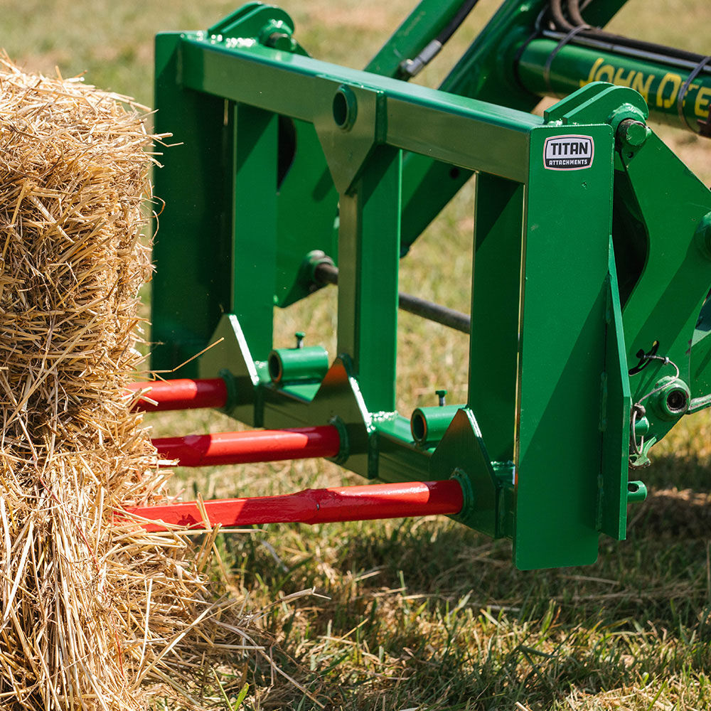 HD Hay Frame Fits John Deere Tractors - Number of Hay Spears: 3 - Hay Bale Spear Length: Frame + 49" Spear | 3 / Frame + 49" Spear - view 9