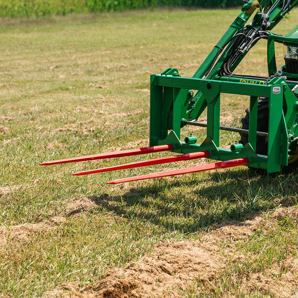 HD Hay Frame Fits John Deere Tractors - Number of Hay Spears: 3 - Hay Bale Spear Length: Frame + 43" Spear | 3 / Frame + 43" Spear - view 53