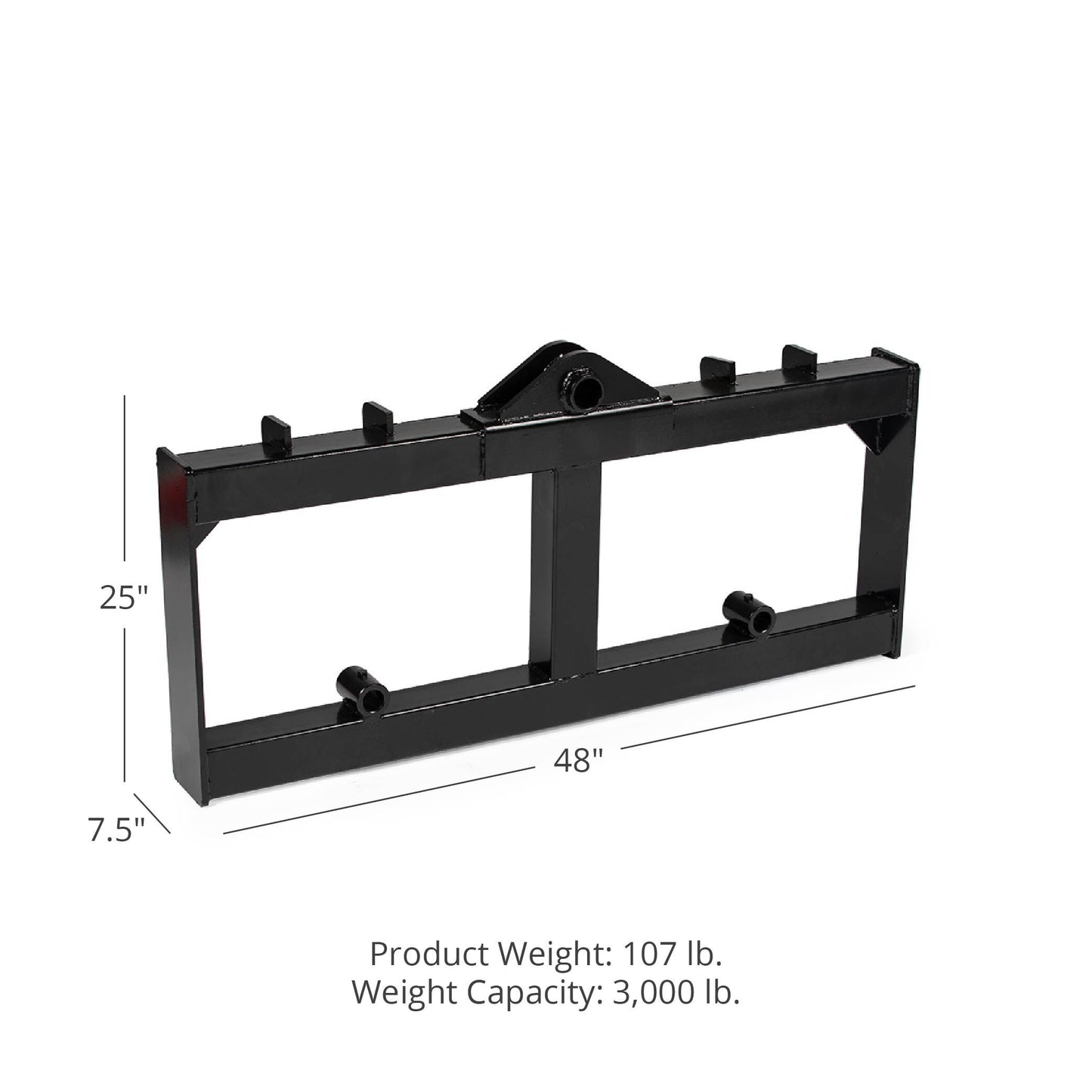 Skid Steer Hay Spear Quick Tach Attachment | Frame Only - view 10