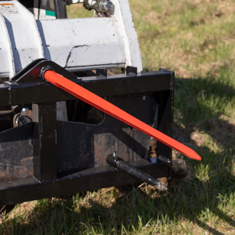 Skid Steer Hay Spear Quick Tach Attachment | Frame Only