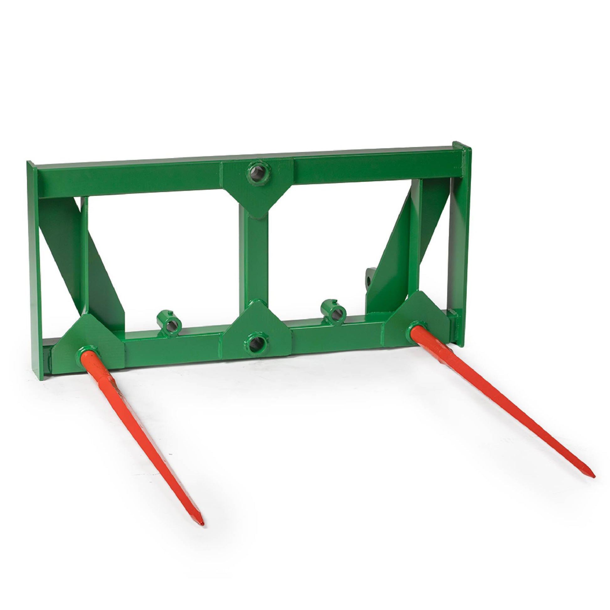 HD Global Euro Hay Frame Attachment, Fits John Deere Tractors - Number of Hay Spears: 2 - Hay Spear Length: Frame + 39" Spear | 2 / Frame + 39" Spear