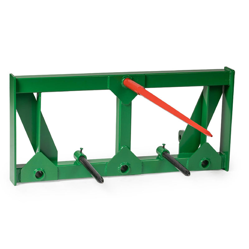 HD Global Euro Hay Frame Attachment with Stabilizers, Fits John Deere Tractors | Frame + 43" Spear