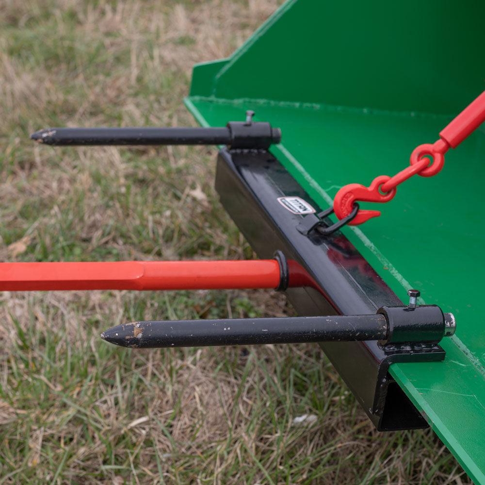 Universal Hay Bale Spear Bucket Attachment | Frame + 49" Spear