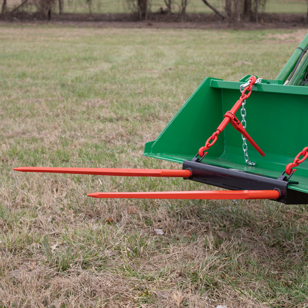 Dual Prong Hay Bale Spear Bucket Attachment | Frame Only - view 39