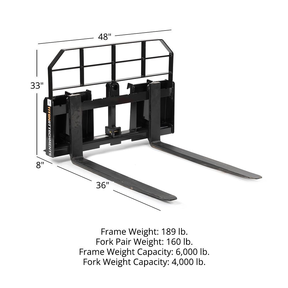 Pro Series Pallet Fork Frame Attachment | Frame + 36" Blades - view 10