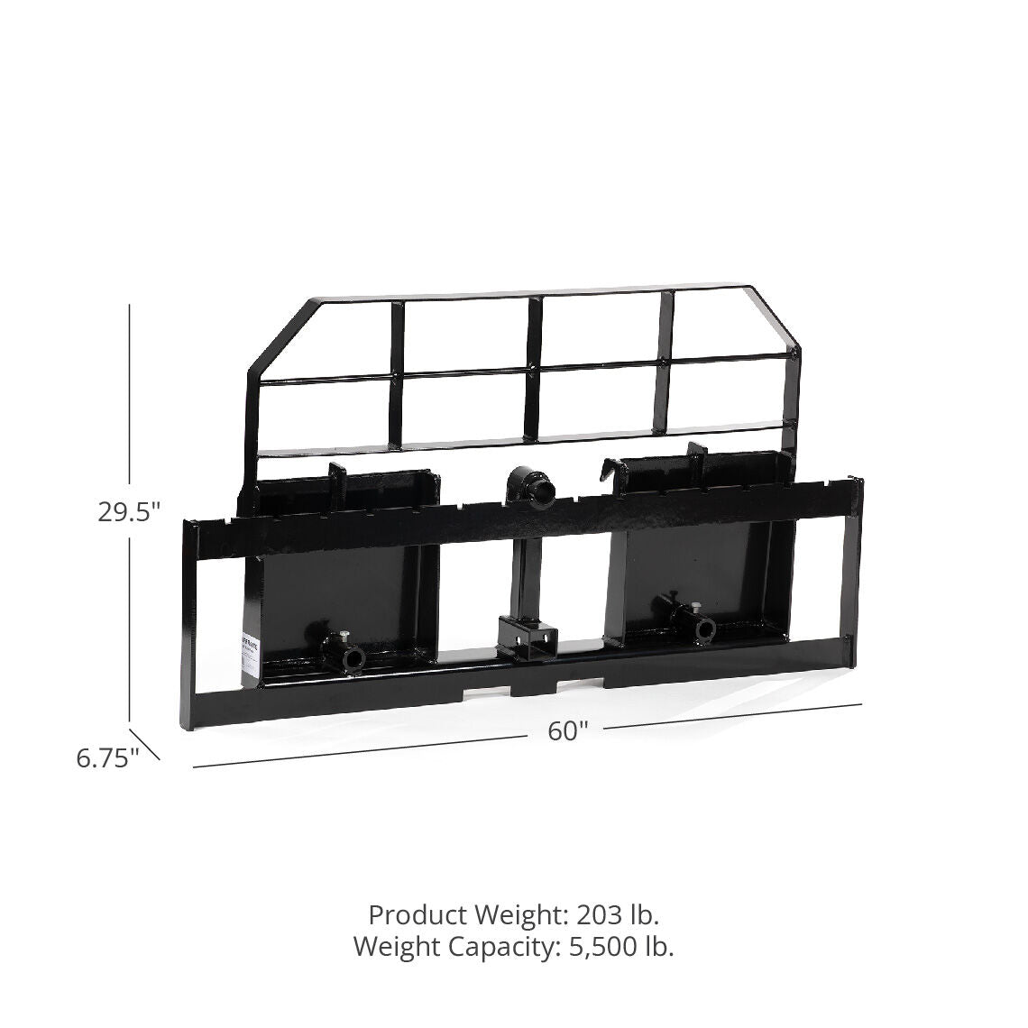 SCRATCH AND DENT - Titan 60-in XL Pallet Fork Frame Attachment, 5,500 LB Capacity – Quick Tach Tractor - FINAL SALE - view 2