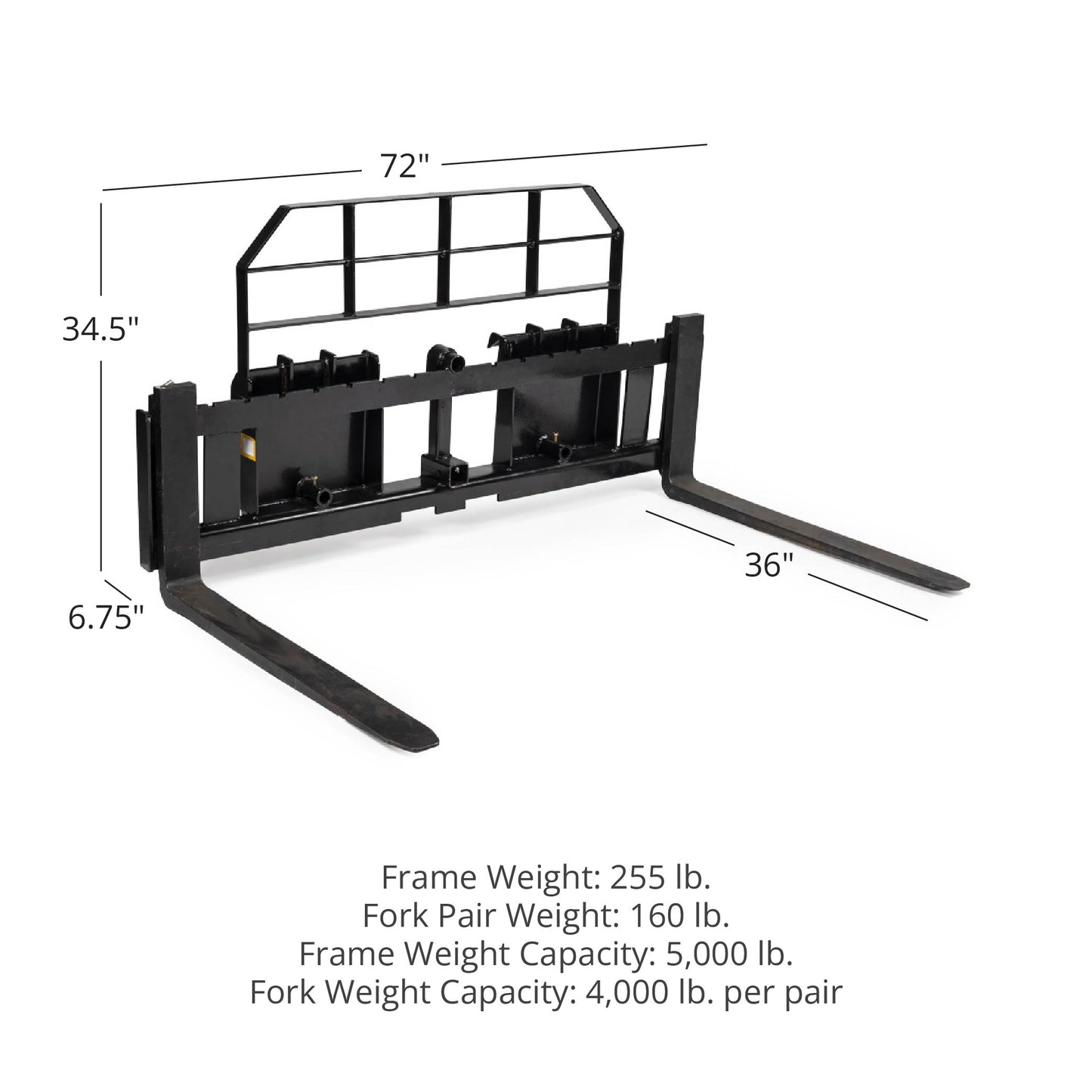 XL Pallet Fork Frame Attachment | 72" / 36" - view 50