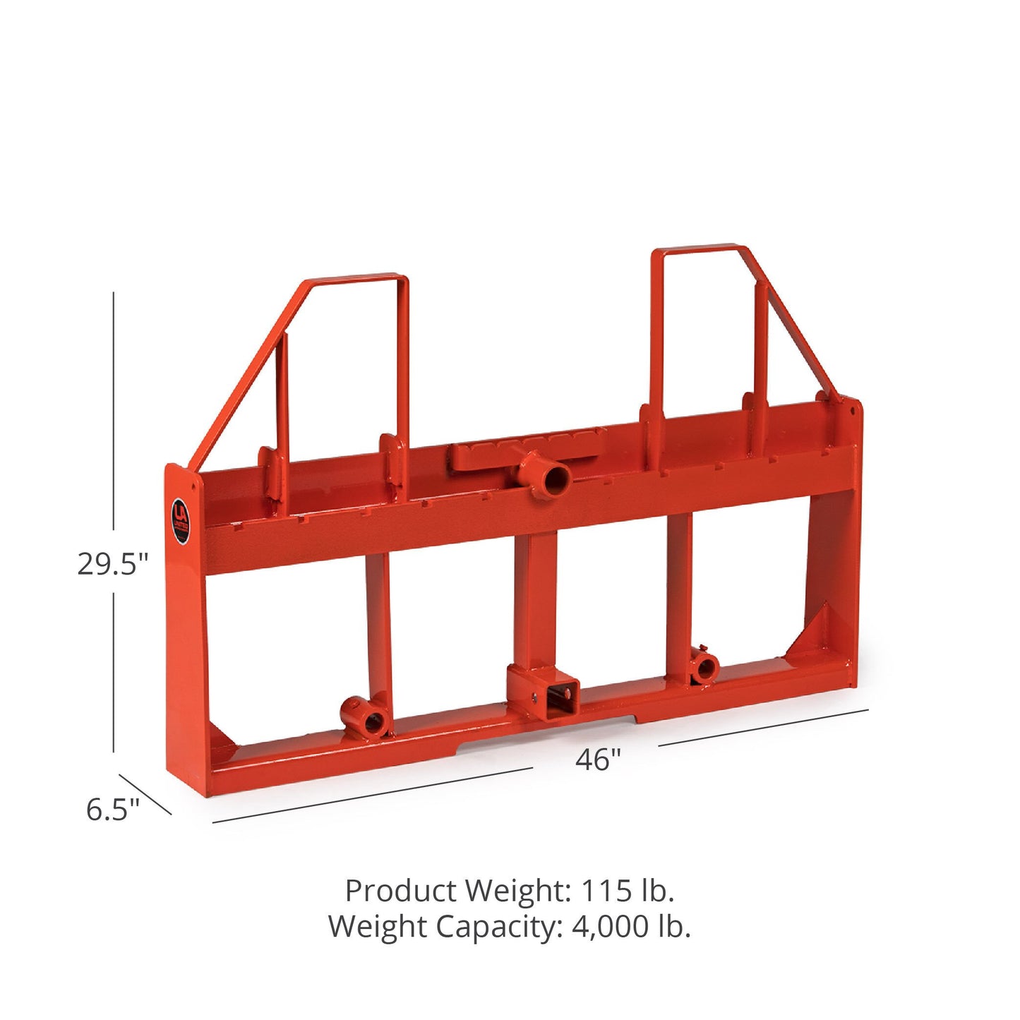 Standard Series USA Made Step-Through Pallet Fork Frame Attachment | Orange / Frame Only - view 59