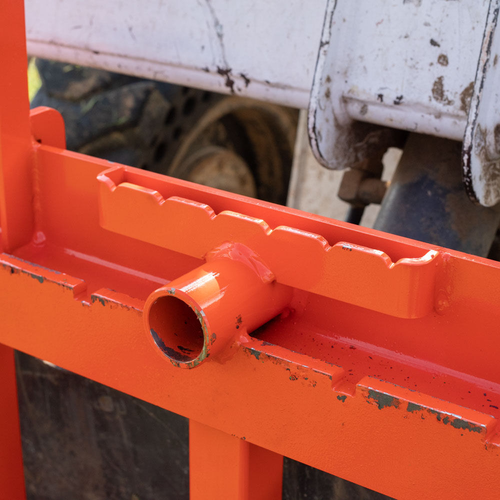 Scratch and Dent, UA Made In The USA Step-Through Pallet Fork Frame Attachment - Orange - view 5