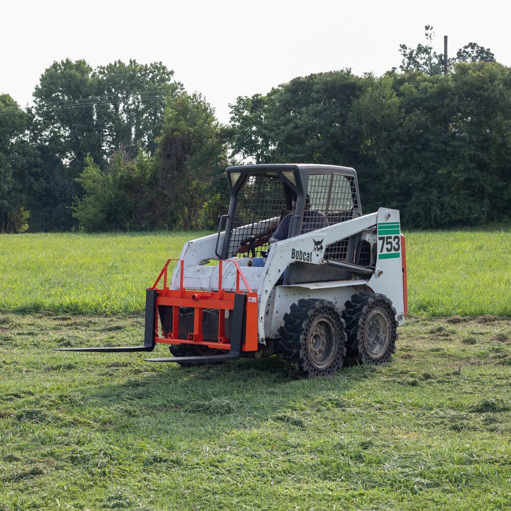 Standard Series USA Made Step-Through Pallet Fork Frame Attachment - Frame Color: Orange - Optional Pallet Fork Blades. Forks and Frames May Ship Separately. : Frame + 48" Blades | Orange / Frame + 48" Blades - view 79