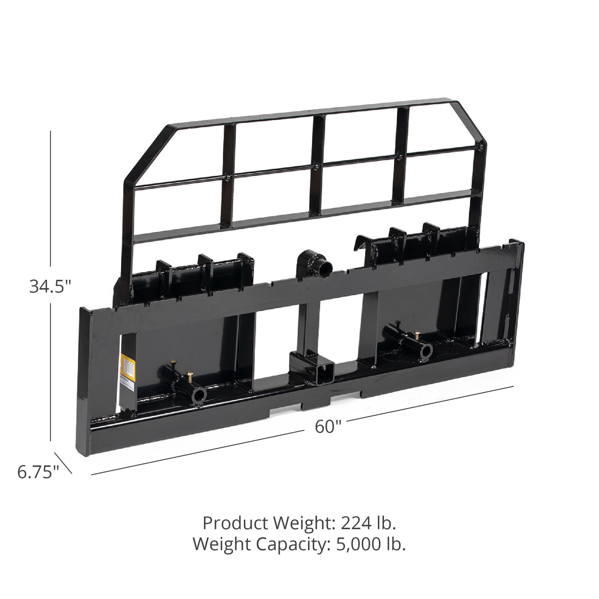 SCRATCH AND DENT - 60" XL Pallet Fork Frame - FINAL SALE