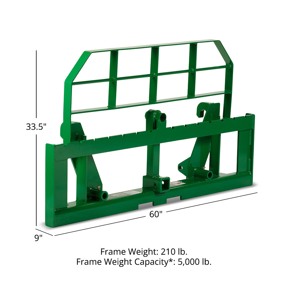 Pro Series Global Euro Extra Wide Pallet Fork Frame Attachment | 60"/Frame Only