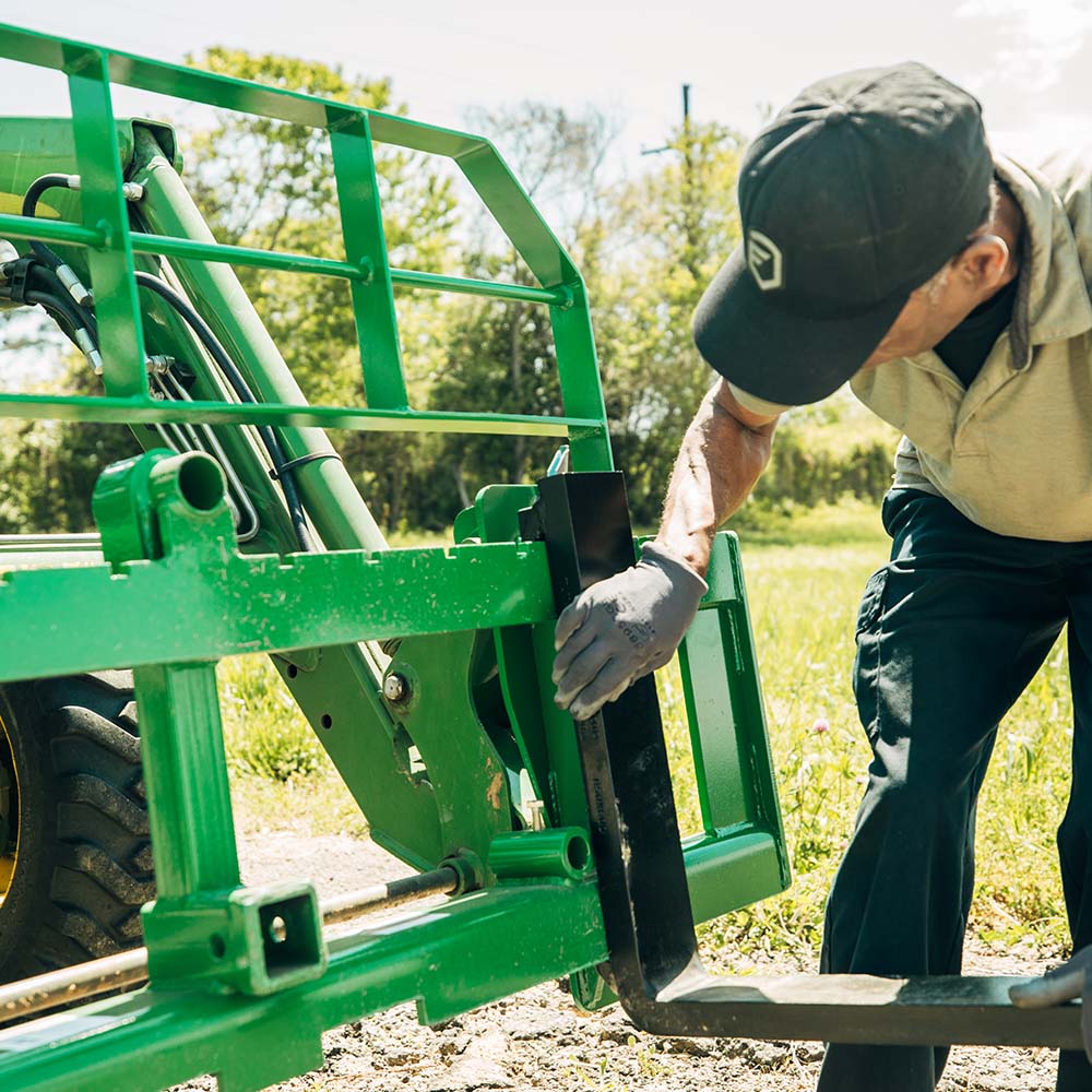 Pro Series Hook and Pin Extra Wide Pallet Fork Frame Attachment | 72"/48"