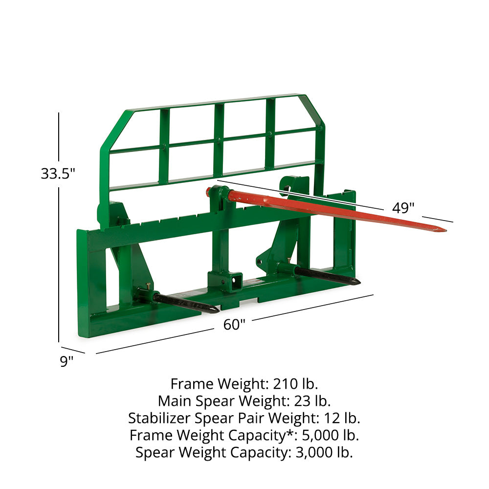 Pro Series Global Euro Extra Wide Hay Frame Attachment | 60"/49" - view 32