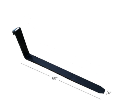 SCRATCH AND DENT - 60" Single Pallet Fork Blade - FINAL SALE