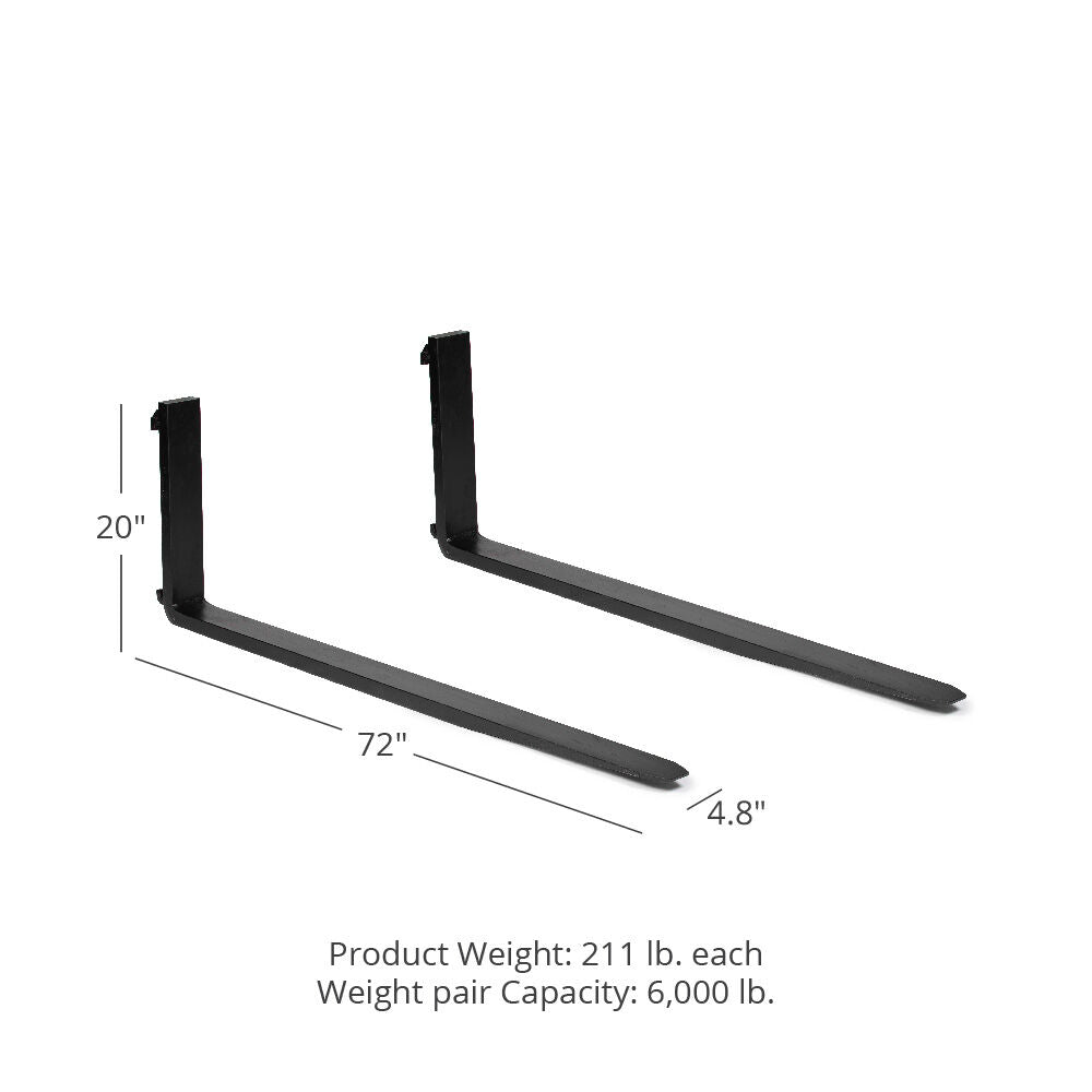 Class 3 Pallet Fork Blades | 72"