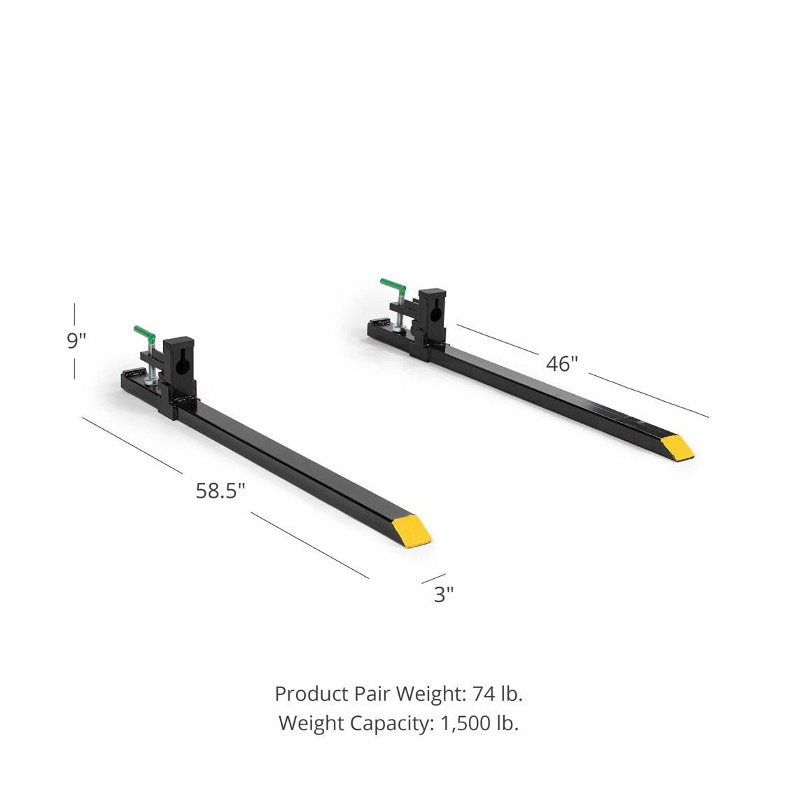 Light-Duty Clamp-On Pallet Forks | No Stabilizer Bar - view 18