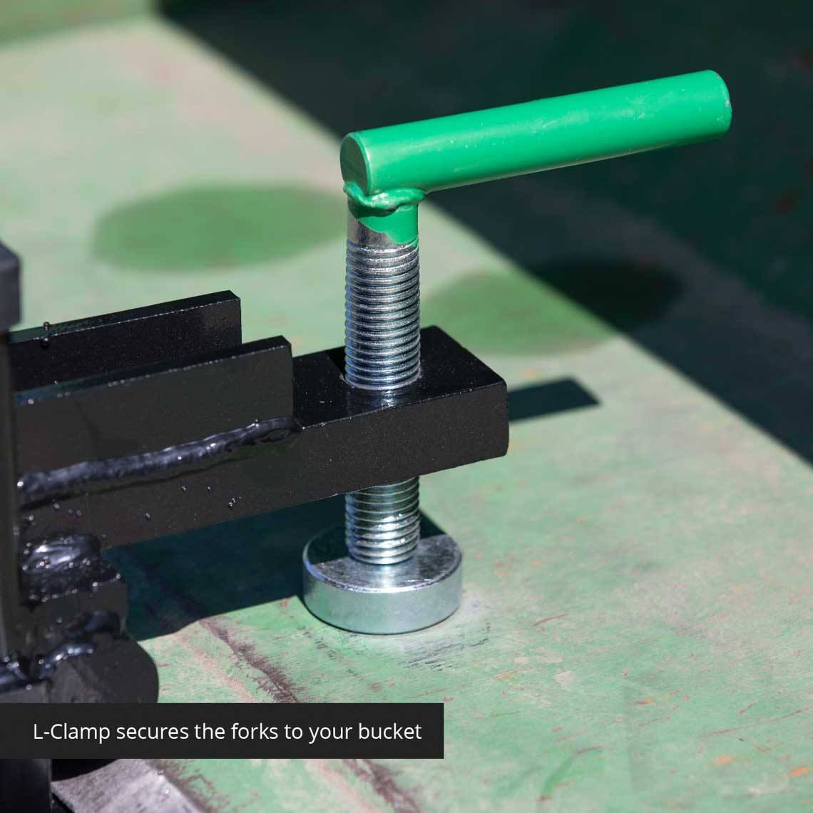 Medium-Duty Clamp-On Pallet Forks | No Stabilizer Bar