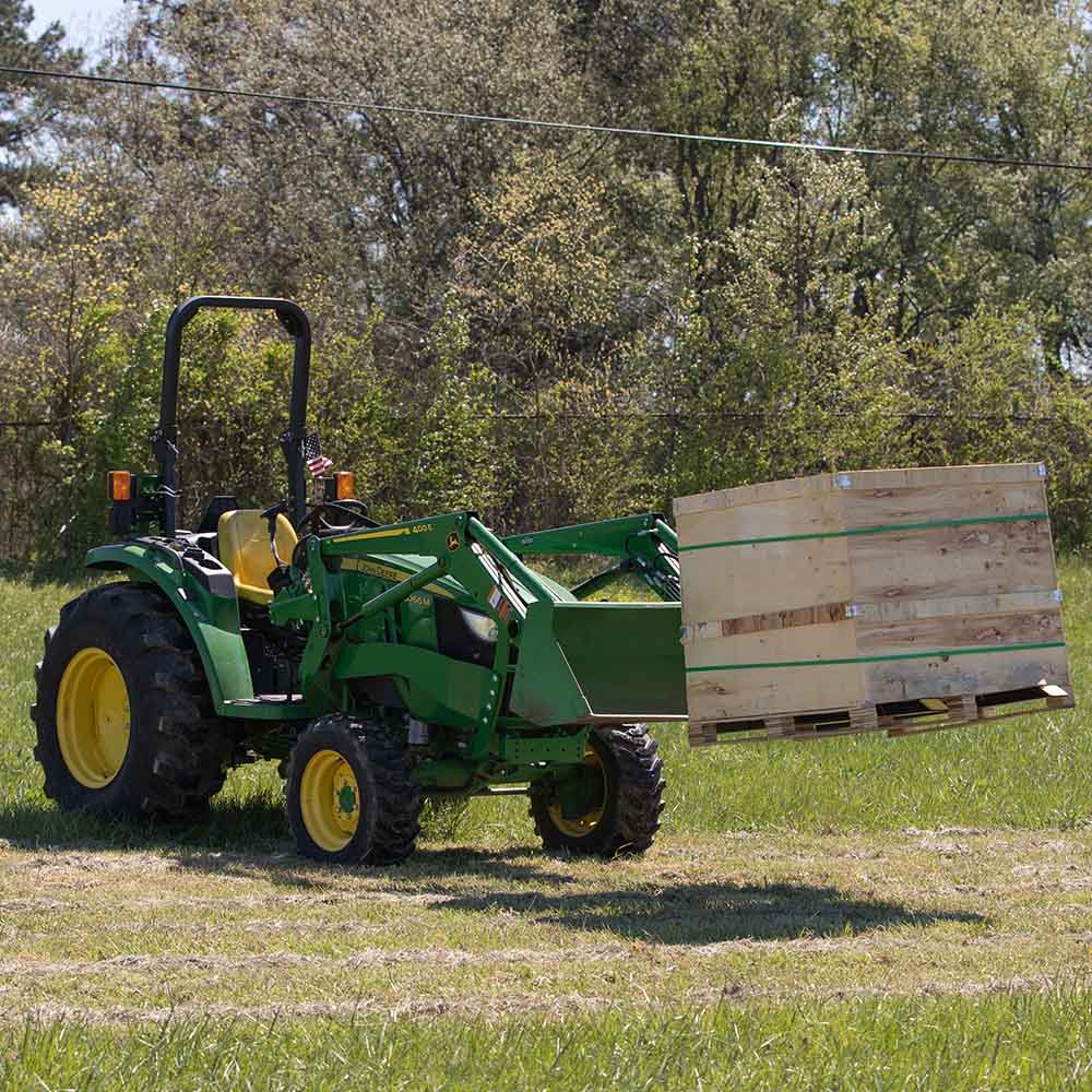 Medium-Duty Clamp-On Pallet Forks | With Stabilizer Bar