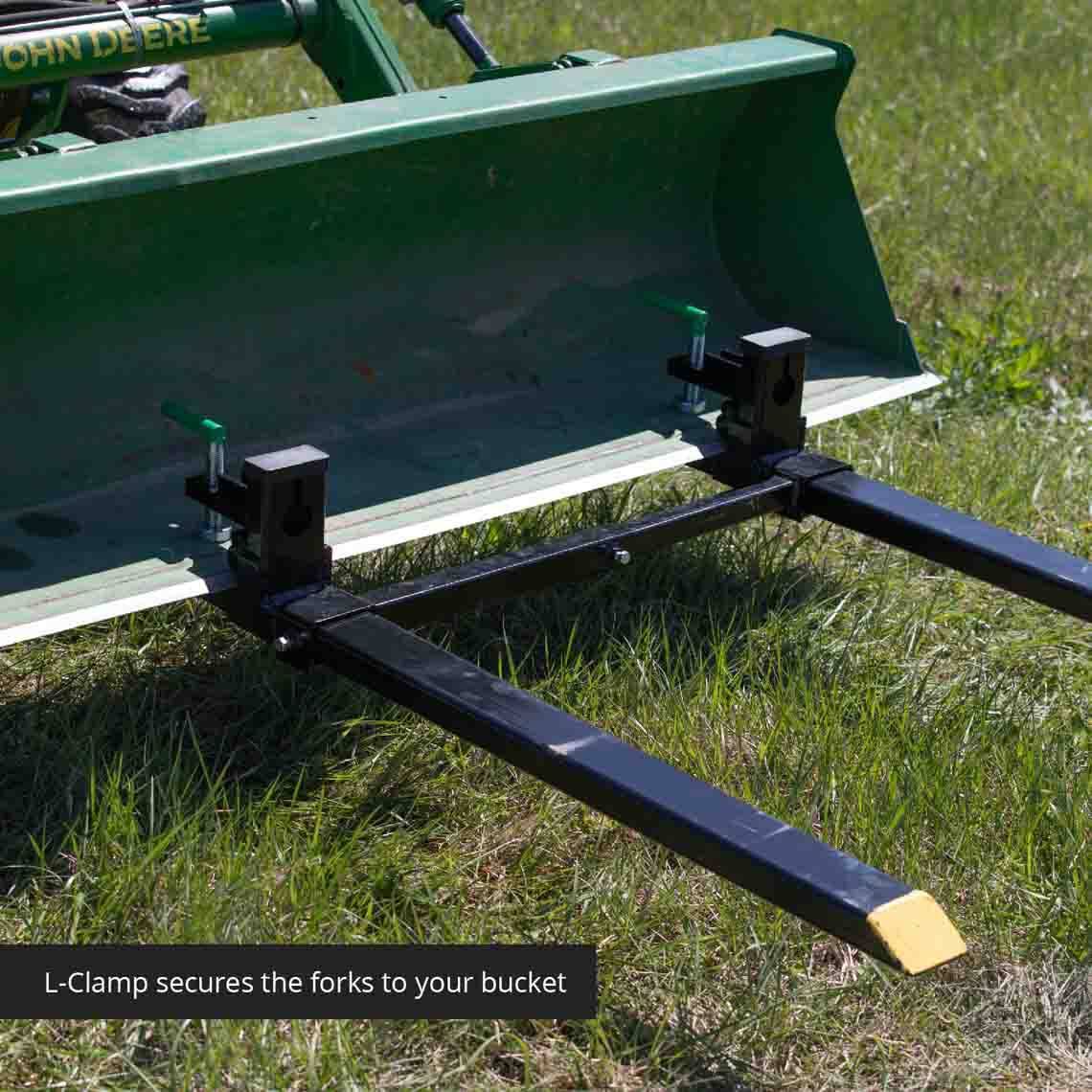 Medium-Duty Clamp-On Pallet Forks | With Stabilizer Bar - view 5