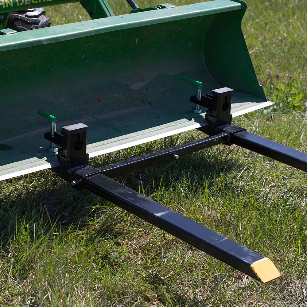 Medium-Duty Clamp-On Pallet Forks | With Stabilizer Bar - view 6