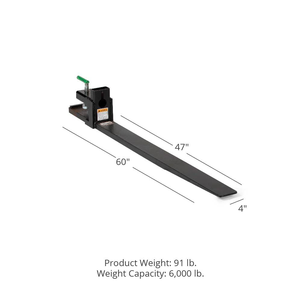 Single Heavy-Duty Clamp-On Pallet Fork - view 10