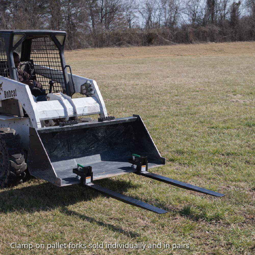 SCRATCH AND DENT - Single 47" Forged Clamp on Pallet Fork 6,000 lb Capacity Tractor Bucket - FINAL SALE - view 3