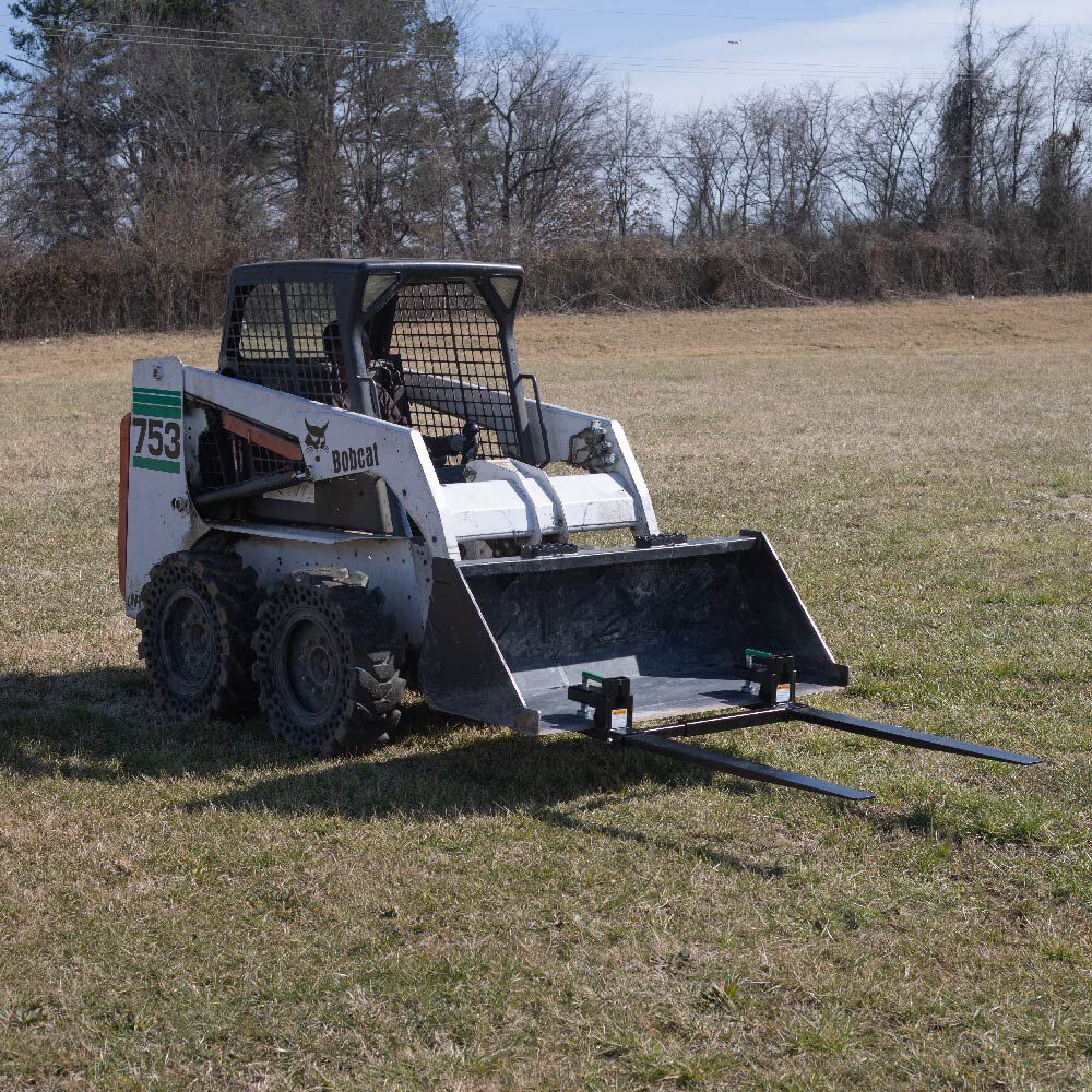 Heavy-Duty Clamp-On Pallet Forks | With Stabilizer Bar - view 2