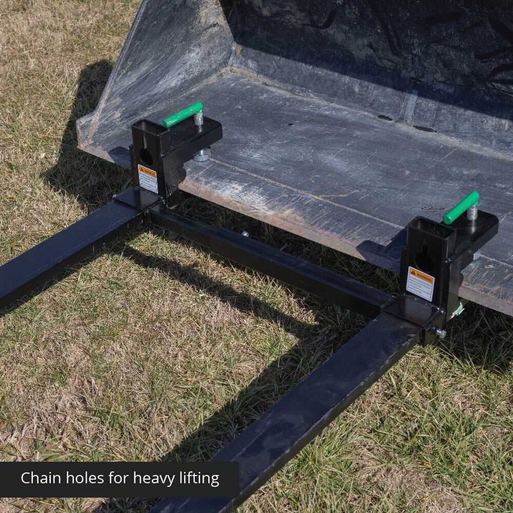 Heavy-Duty Clamp-On Pallet Forks | With Stabilizer Bar - view 7