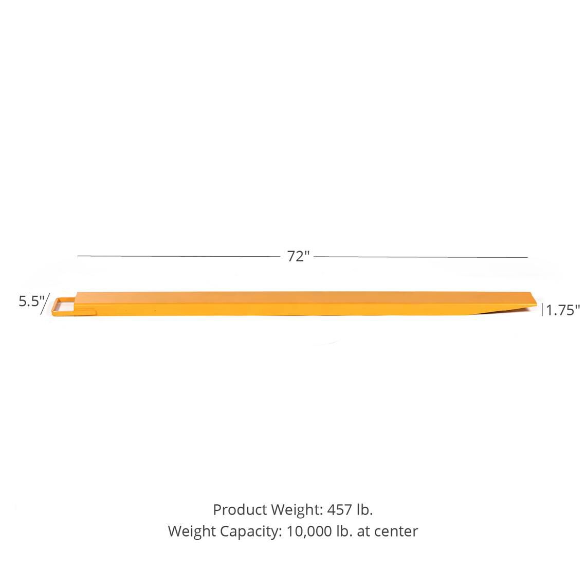 SCRATCH AND DENT - 72" x 5.5" Fork Extensions - FINAL SALE