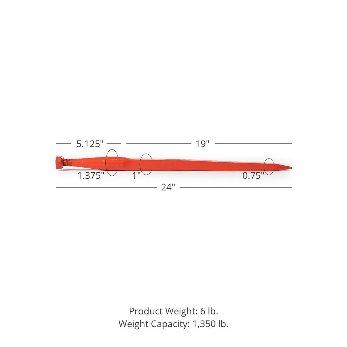 Conus 1 Hay Bale Spears | 24" - view 13