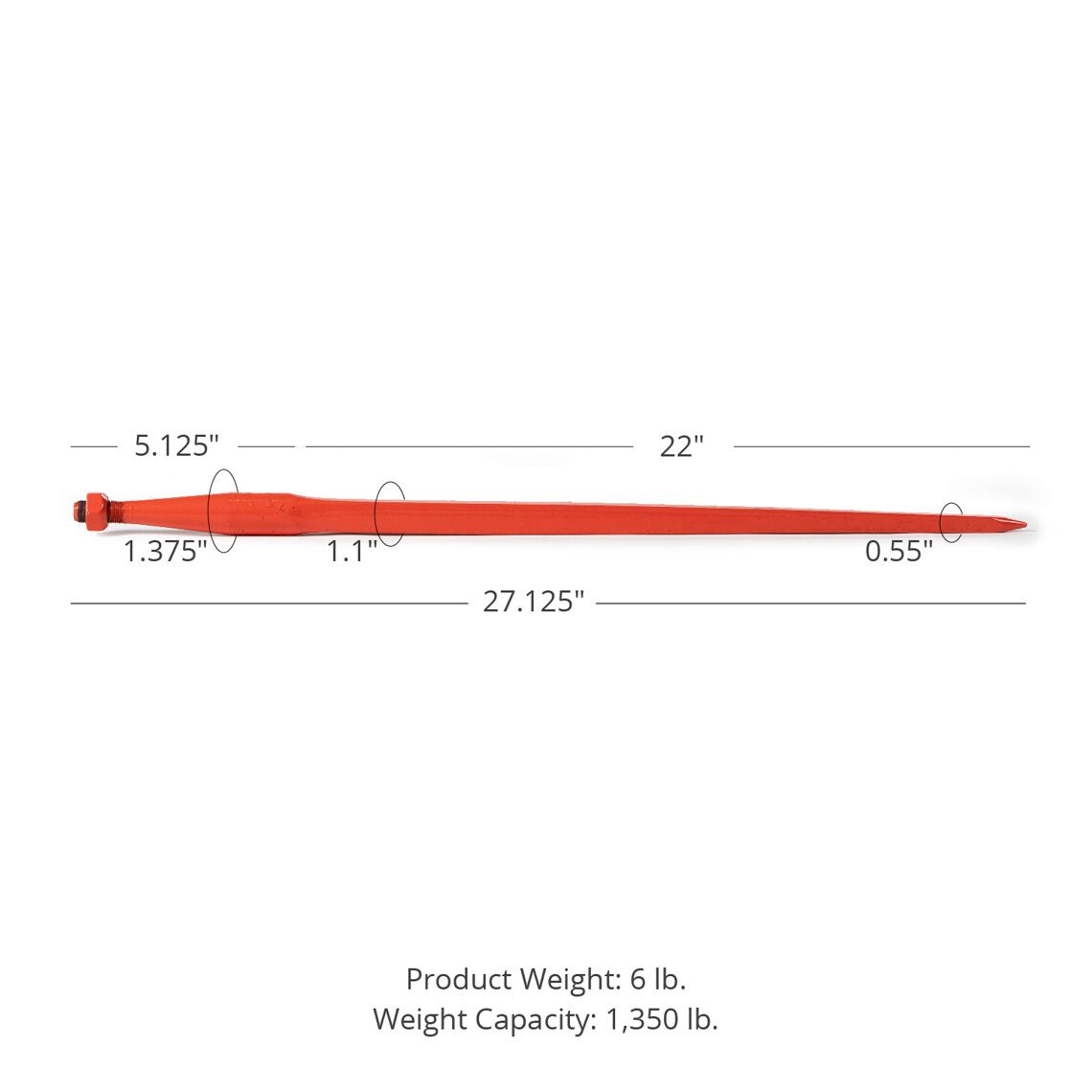 Conus 1 Hay Bale Spears | 27" - view 23