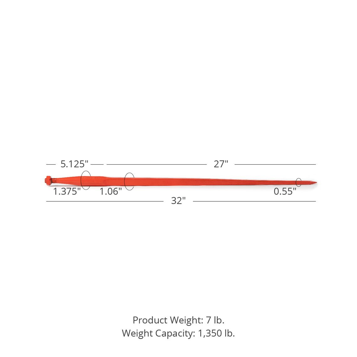 Conus 1 Hay Bale Spears | 32" - view 30