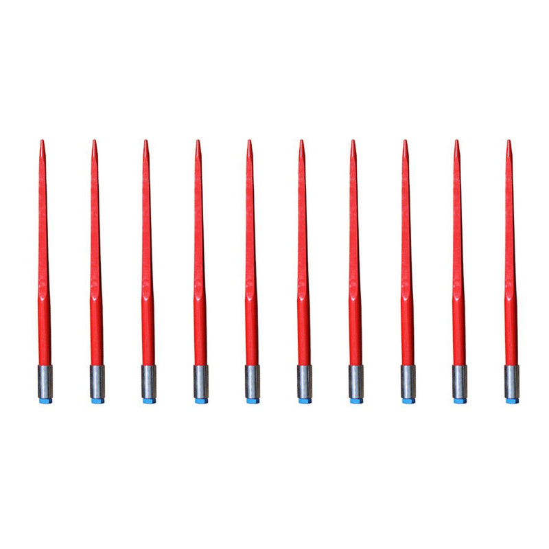 39" Square Bale Spear 3,000 lbs capacity, 1 3/4" wide with nut and sleeve Conus 2 (10 spears)