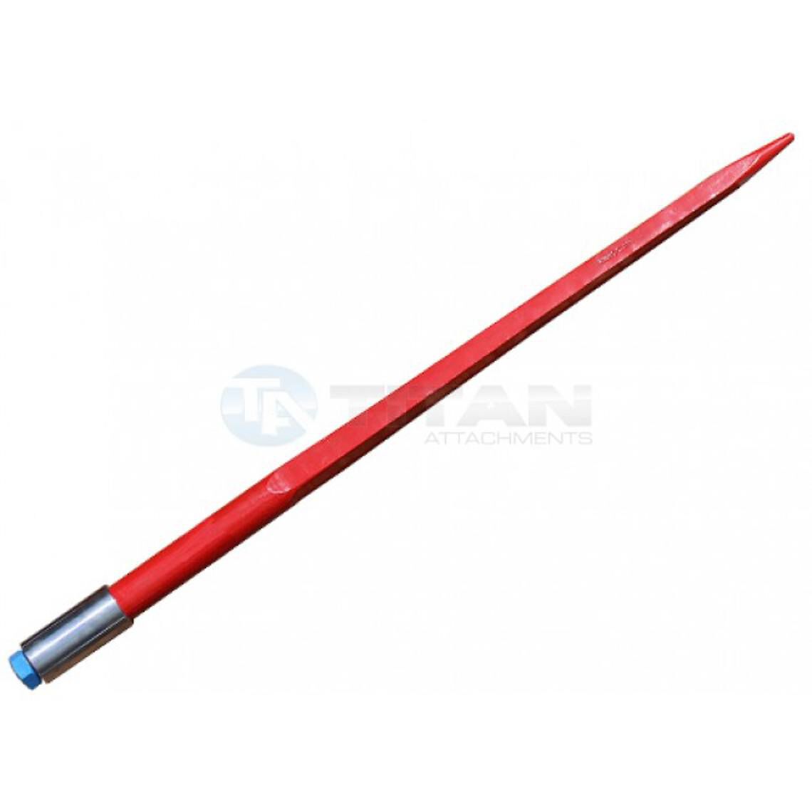 43" Square Hay Bale Spear 3,000 lbs capacity, 1 3/4" wide with nut and sleeve Conus 2