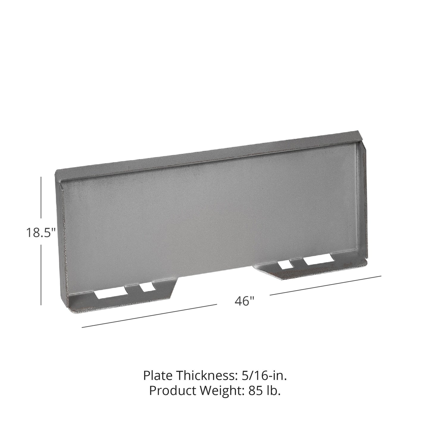 SCRATCH AND DENT - 5/16" Attachment Mount Plate for Skidsteer bobcat kubota - FINAL SALE - view 2