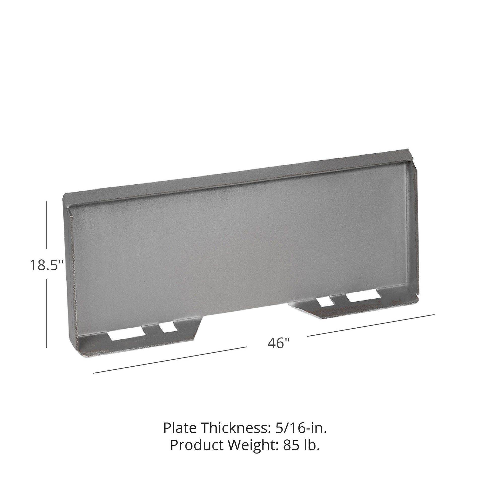 SCRATCH AND DENT - 5/16" Attachment Mount Plate for Skidsteer bobcat kubota - FINAL SALE