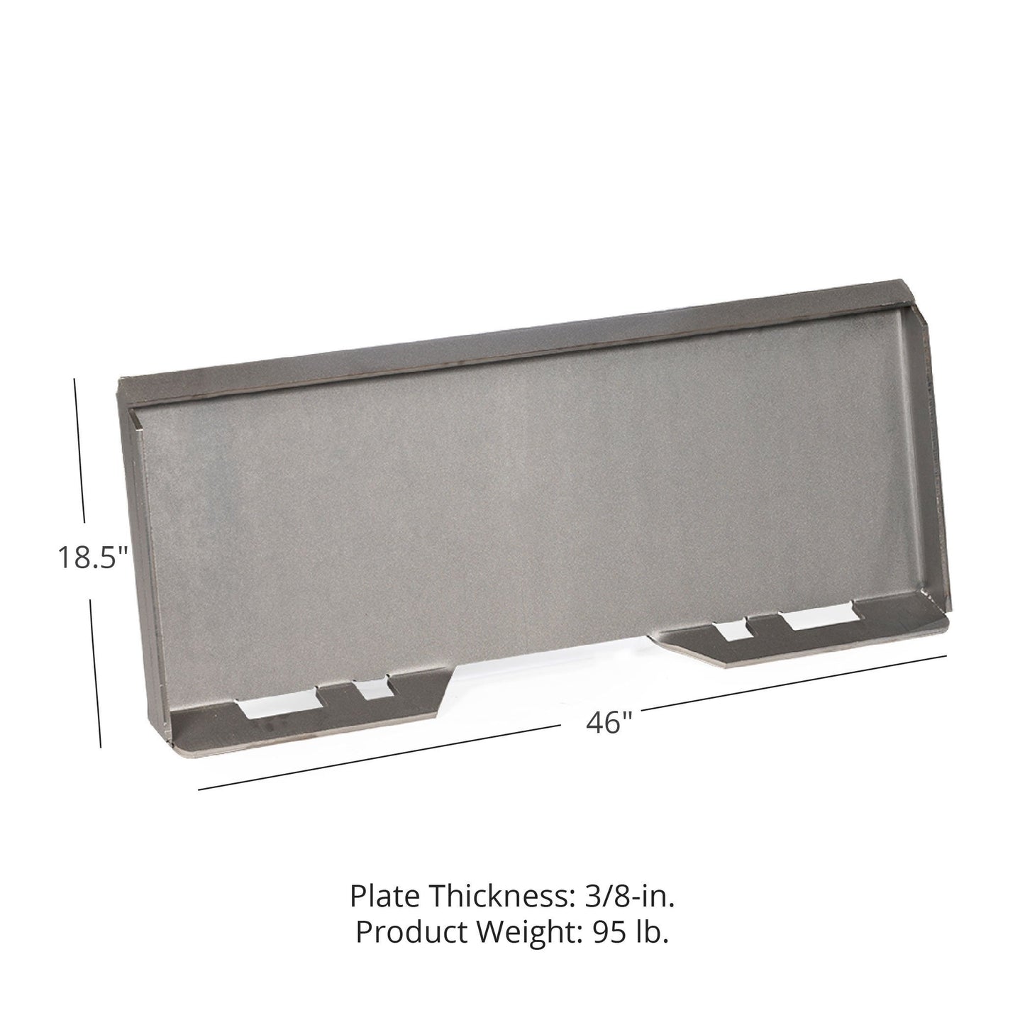 SCRATCH AND DENT - 3/8" Attachment Mount Plate for Skidsteer bobcat kubota - FINAL SALE - view 2